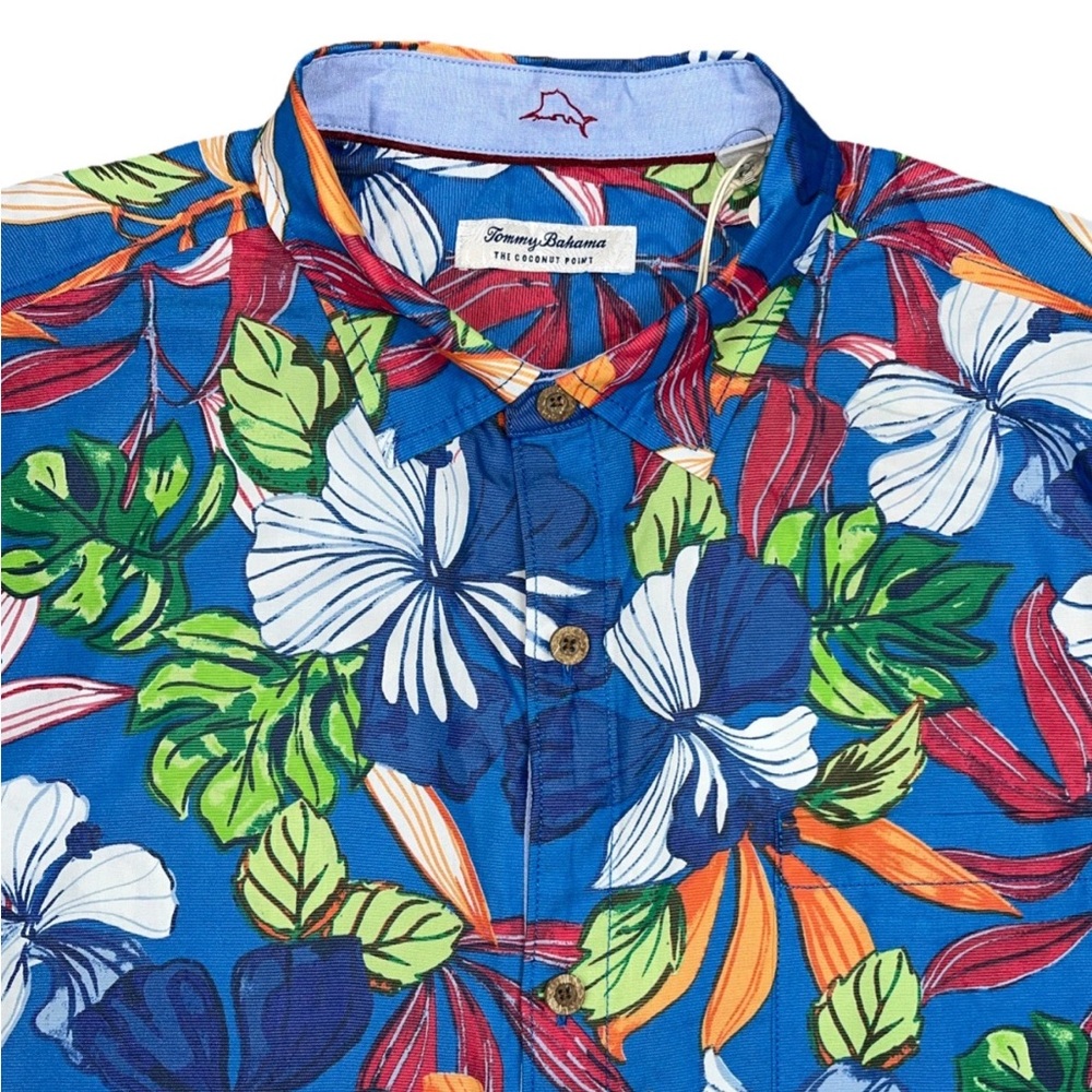 Tommy Bahama IslandZone Coconut Point Luau Camp Hawaiian Floral Shirt‎ XL - Picture 2 of 16